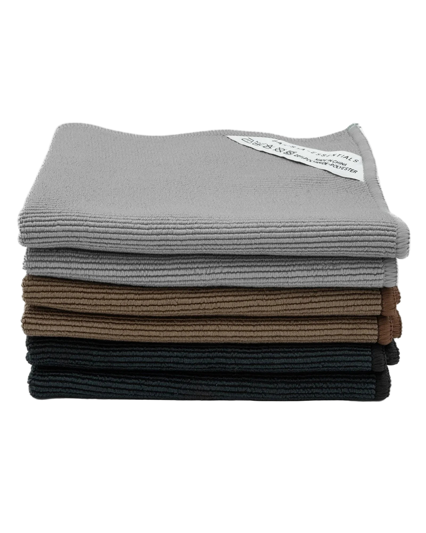 Set van 6 barista doekjes in 3 verschillende kleuren