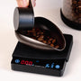 Coffee scale with timer mini with coffee dosing tray and coffee storage jar