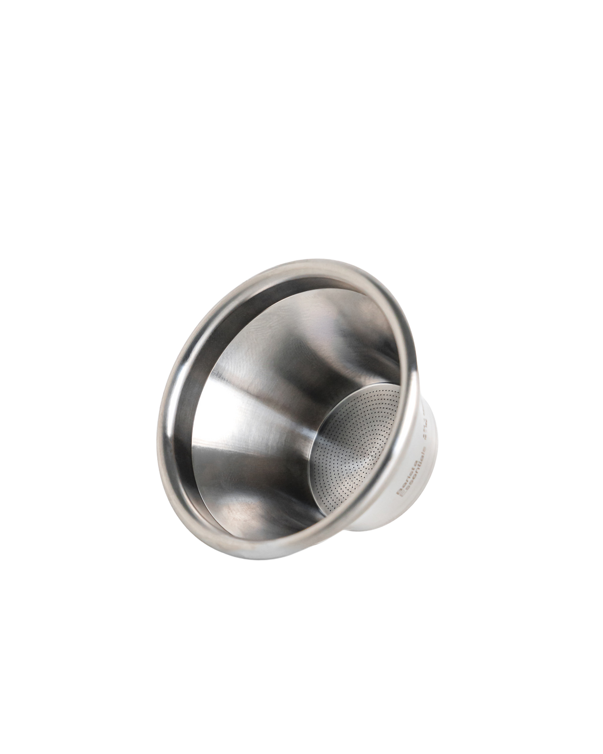 Convex filterbakje 54mm van RVS, taps toelopend naar de bodem