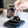 Barista gift set with dosing tray for weighing your coffee beans
