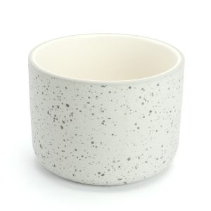 Barista kopje - cappuccino - latte art - speckled - wit
