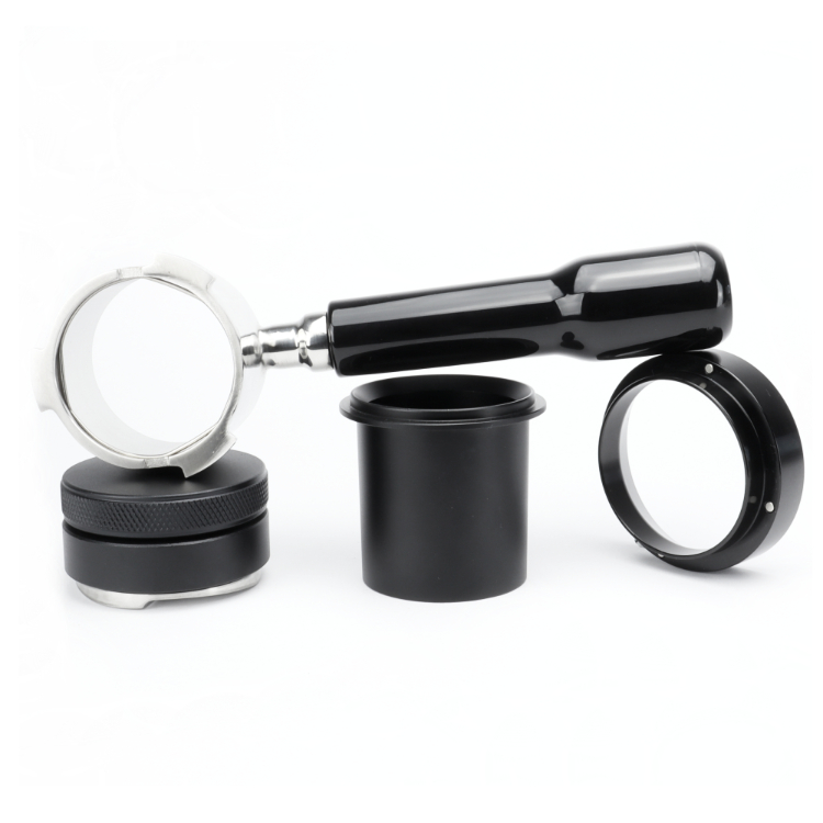 Barista set - Luxe uitbreidingsset - 58mm - zwart - zilver