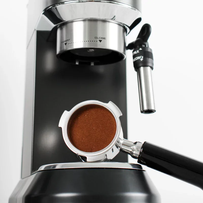 Delonghi Dedica naked portafilter bodemloze filterdrager zwart 51mm
